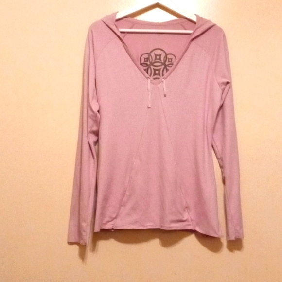 Champion Tops - Champion pink light hooded top M
